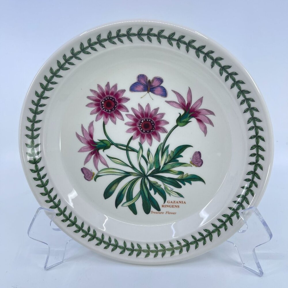 portmeirion botanic garden collection salad plate "treasure flower" pattern